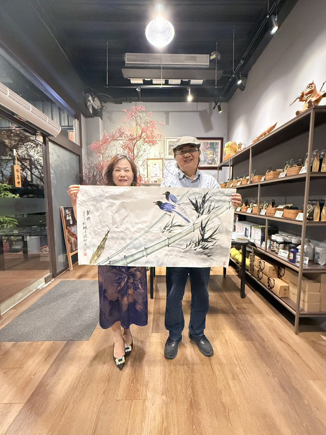 藝術家- 林清境 現場揮毫作品。