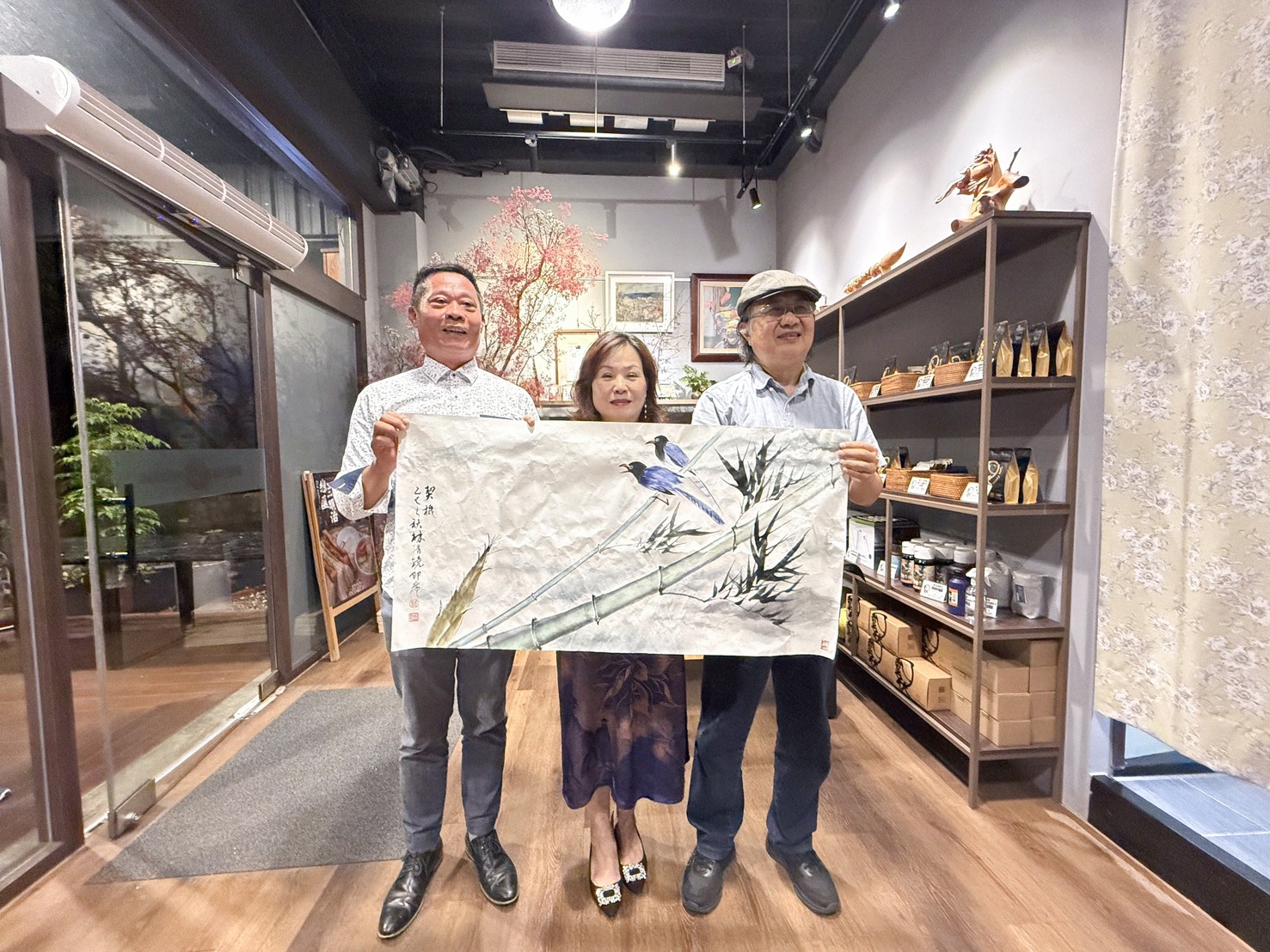 藝術家- 林清境 現場揮毫作品。