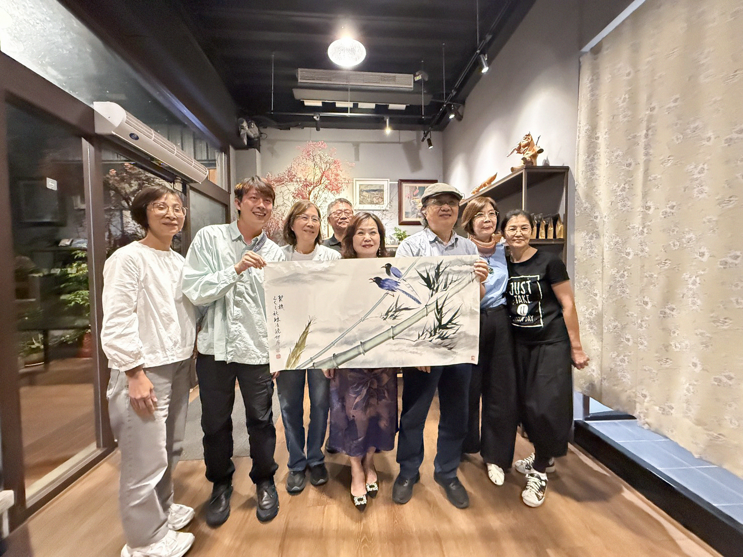 藝術家- 林清境 現場揮毫作品。