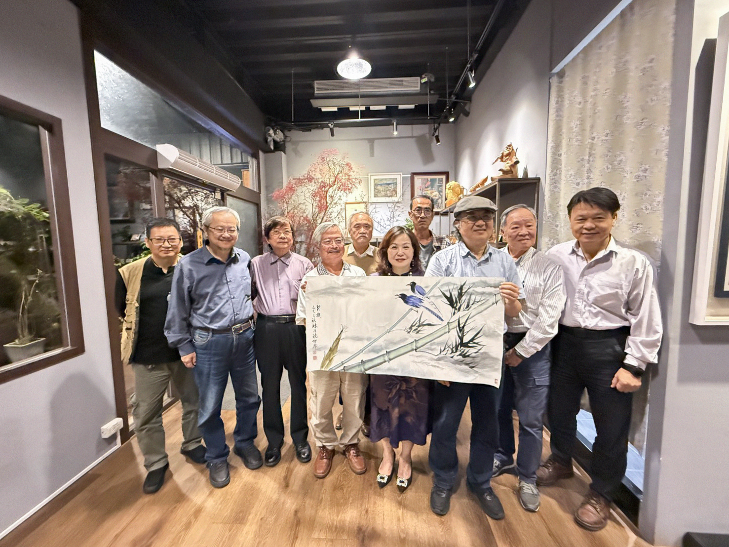 藝術家- 林清境 現場揮毫作品。